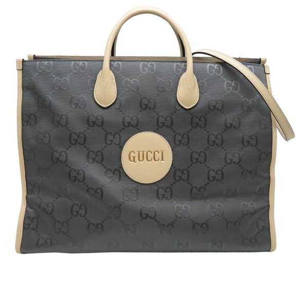 Gucci Off the Grid 2-way Women's Tote Bag 630353 Nylon Gray - Picture 1 of 10